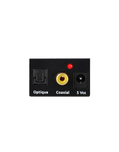 Convertisseur audio numérique vers analogique Boîte de commutation audio  Optique vers RCA Boîte de sélection de commutateur AV coaxial Toslink 